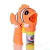 Foreign trade cross-border transparent light clowns, ocean fish, bubble guns, children's outdoor park interactive communication bubble machines, toys, dazzling lights, safe, non-toxic and environmentally friendly, soapberry bubble water, can pass the inspection, night market supply Specification image